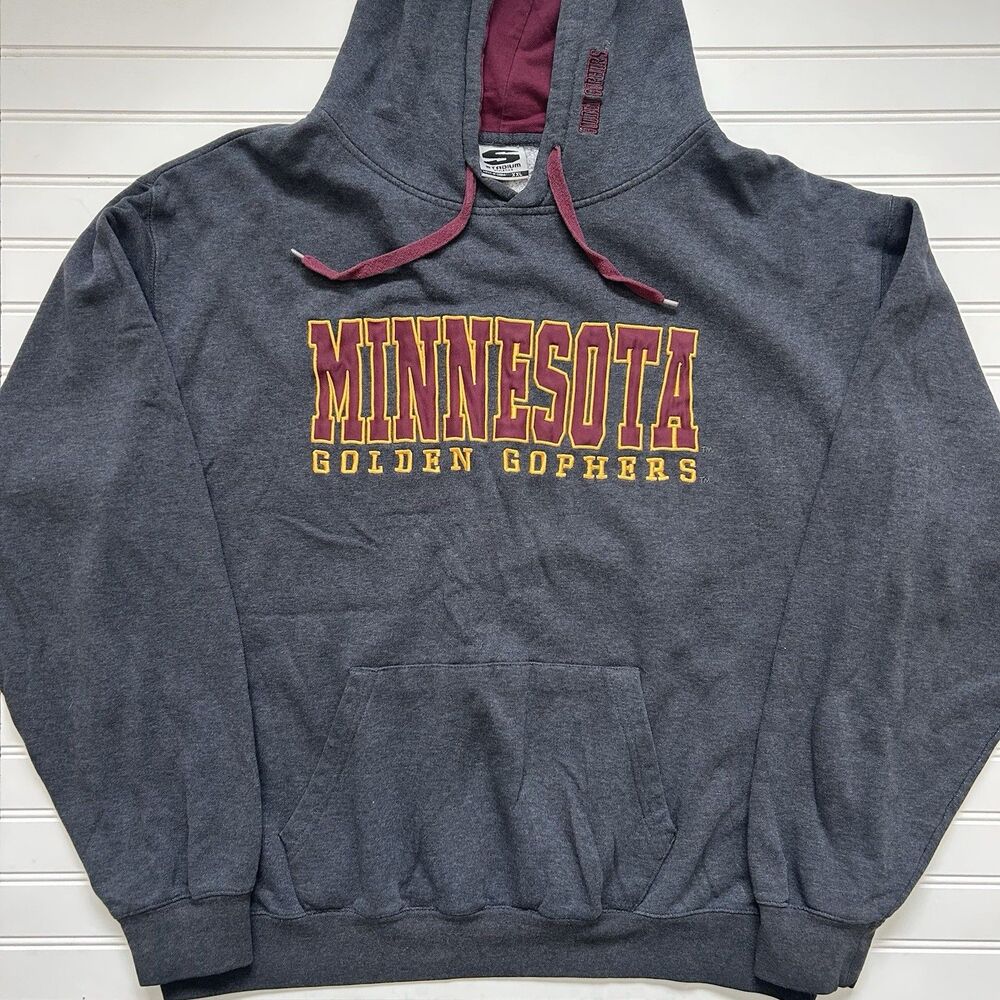 Minnesota Golden Gophers Hoodie Sweatshirt Stadium Athletics Men’s XXL Gray NCAA